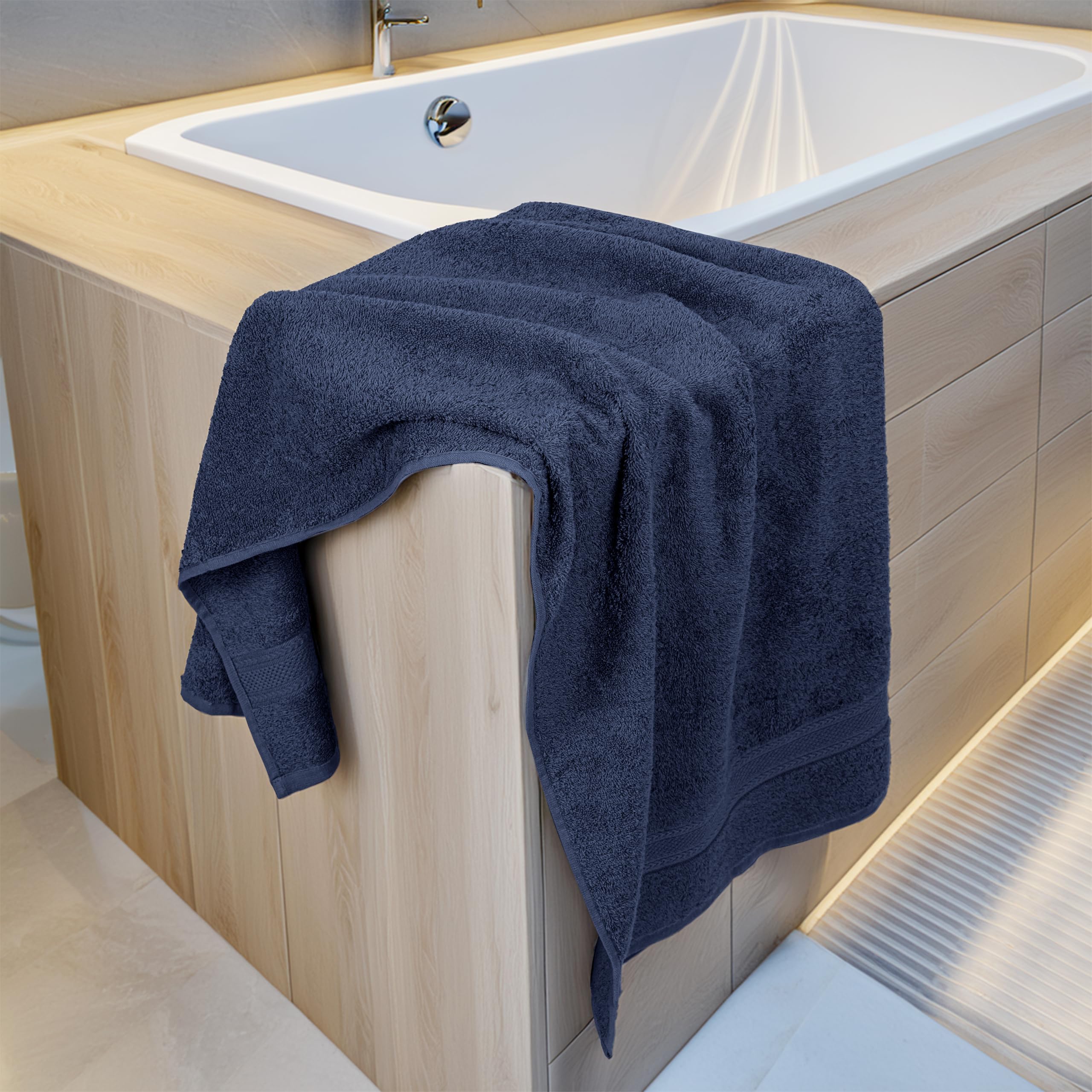 Amazon.com: TEXCRAFT Bath Towels Set of 6 – 100% Cotton Terry – 24